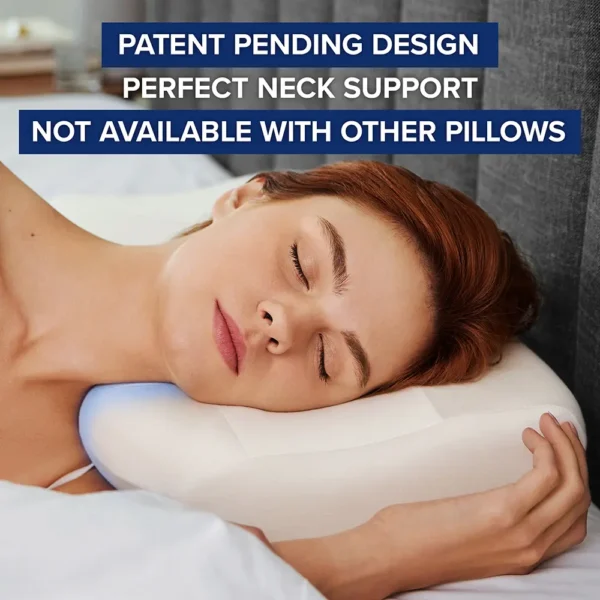 patent pending neck support with the side sleeper pillow