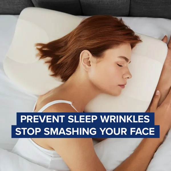 prevent sleep wrinkles with the side sleeper pillow